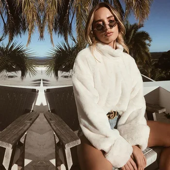 De vânzare de Top de moda toamna / iarna 2020 mare guler maneca lunga caldă femei top pulover 0995 2935