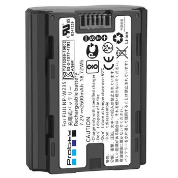 De înaltă calitate 7.2 V 2600mAh NP-W235 NP W235 Reîncărcabilă Înlocuiți Bateria Pentru Fujifilm Fuji X-T4, XT4 camere 0
