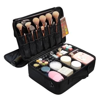 De înaltă Calitate Profesională Gol sac de Cosmetice Femei de Călătorie Capacitate Mare de Stocare de caz introduce instrumentul cutie Make up Bag Valize 430