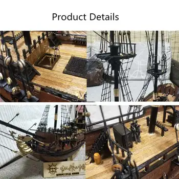 DIY Barca de Lemn Model de Manual de Asamblare Constructii Nave Kituri de Asamblare Jucărie Decor Cadou pentru Copii Adult Baiat Fata 8234