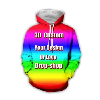 DIY Personalizate Complete de Imprimare 3D Hanorace Crea un Design Foto/Vrei Model T-Shirt Toate vârstele Orice vrei 20166