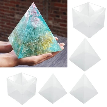 DIY Piramida Rășină Mucegai Set Mare de Silicon Piramidă 3D Matrite Decor Acasă 15cm/5.9\