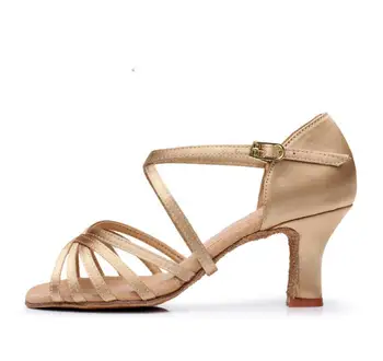 Doamnelor Pantofi de Dans Femeie latină Dans Pantofi Pentru Femei de Jazz de Bal Fete Pantofi de Dans Salsa 7 Culori de Aproximativ 7cm A261 26012