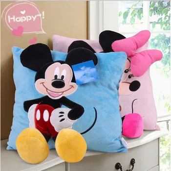Drăguț Disney 3D Mickey Mouse Și Minnie Mouse Pernă de Pluș Drăguț Mickey Si Minnie Perna Moale Cusion Cadouri Pentru Copii 8189