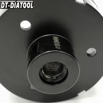 DT-DIATOOL 1 buc Uscat de Calitate Profesională Diamant burghie freză de Foraj biți de bază pentru Porțelan M14 Diametru Filet 80mm 0