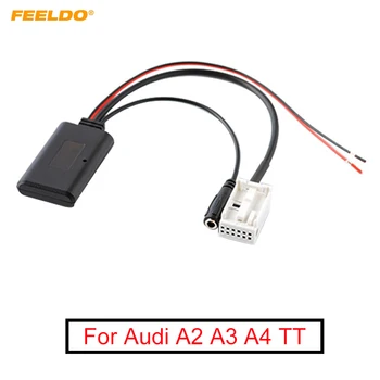 FEELDO 1 BUC Mașină fără Fir Bluetooth în Modul Aux Cablu Audio Muzica Adaptor Cu Micphone Pentru Audi A2 A3 A4 TT Cablu AUX 35006