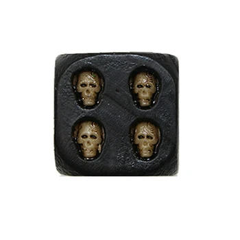 Fierbinte de Vânzare 5 Buc Sculptate Craniu Zaruri Rășină Jucării Joc de Divertisment Portabil pentru Petrecerea de Halloween 0