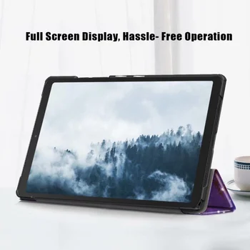 Folio Tri-fold stea de Caz Pentru Samsung Galaxy Tab A7 2020 10.4 inch comprimat veghe-Somn PU Capac din Piele pentru SM-T500/T505/T507+cadou 0