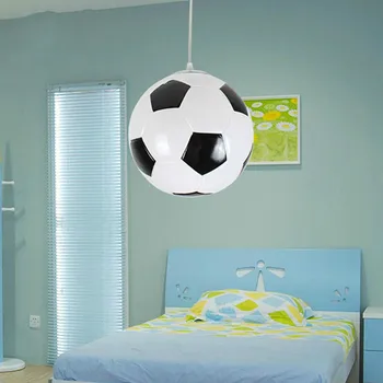 Fotbal pandantiv lumina pentru copiii creativi lumini dormitor balcon, lampă cu LED-uri picătură de lumina E27 dormitor abajur cina sala foaier 31833