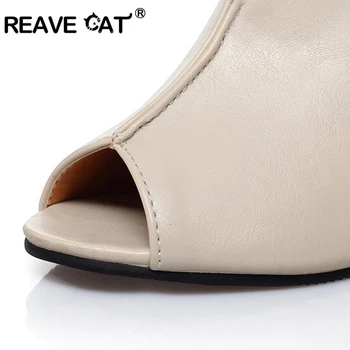 FURA CAT Moda Primavara-vara pentru Femei pantofi Sandale tocuri inalte Stil Roman Slip-On Noutate Pene Pantofi de Vara Fierbinte Sexy 4114
