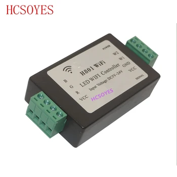 H801 WiFi;RGBW LED-uri controler WIFI;WiFi LED RGBW H801 Operatorului;DC5-24V intrare;4 CANALE*4A ieșire 0