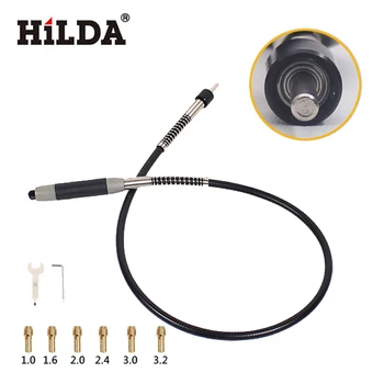HILDA Arbore Flexibil se Potrivește Rotativ Polizor Instrument pentru Dremel 400W Instrumente Rotative 110cm cu 6 Chuck pentru Accesorii Dremel 11421