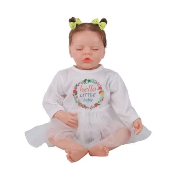 Hoomai Copilul Renăscut Baby 17inches Silicon Natural Corpul Bebe Renăscut Păpuși Pentru Copii Cadou de Ziua Jucărie 0