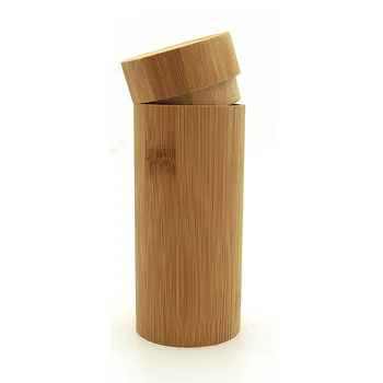 Imixlot Mai Simplu Creative de Înaltă calitate realizate Manual Rundă de Bambus cutie de ochelari de Soare Unisex Lemn Retro Ochelari de Kit 0