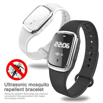 Inteligent Brățară anti-Țânțari cu Ultrasunete Mosquito Repellent Bratara Ceas Electronic Trupa cu Funcția de Ceas 33538