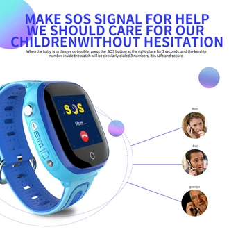 IP67 rezistent la apa Smart GPS Tracker Localizare Copii de Apel SOS Monitor la Distanță Camera de Alarmă Anti-pierdut Smartwatch Ceas Ceas de mână 0