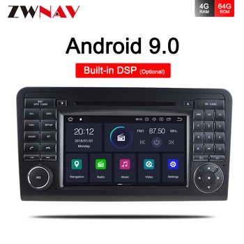 IPS 4G+de 64GB, Android 9.0 CAR DVD player Pentru Mercedes-Benz GL X164/ML-W164 2005-2012 navigatie GPS radio stereo BT Wifi unitatea de cap 0