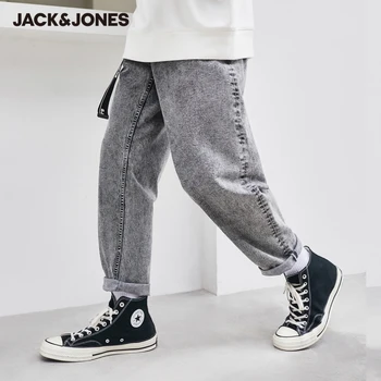 JackJones Barbati Vrac se Potrivi Culoare Pură Dificultate Spălat Casual Streetwear Blugi| 220332119 0