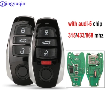 Jingyuqin 433/315/868 mhz Cu Audi-5 cip 3 Butonul Înlocuire Card Inteligent de la Distanță Cheie Fob pentru Vw Volkswagen Touareg 2010- 27376