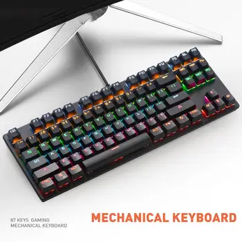 K70 cu Fir de culoare LED Lumină de Jocuri Mecanice de la Tastatură pentru Calculatoare Desktop 4354