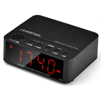 Karabale Radio FM Wireless Bluetooth V2.1 Difuzor cu Desktop Ceas cu Alarmă LED-uri de Afișare de Timp TF Cititor Hands Free AUX In 12928