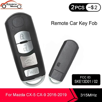 KEYECU de Proximitate Inteligent de la Distanță Cheie fob 315Mhz PCF7953P 49 CHIP pentru Mazda CX-5 CX-9 2016 2017 2018 2019 FCC: WAZSKE13D02 SKE13D01 0
