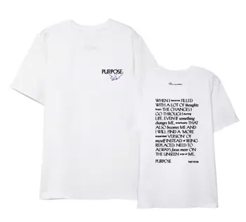 Kpop generație fata taeyeon album același scop de imprimare tricou pentru vara unisex o de gât cu maneci scurte t-shirt 0