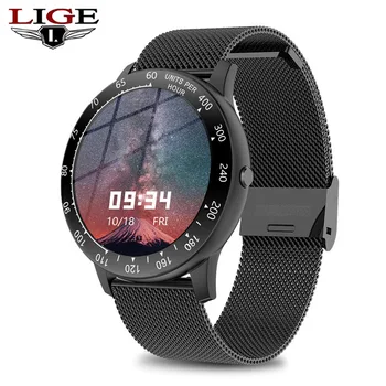 LIGE 2020 Full Touch de Moda Ceas Inteligent Femei barbati Sport Impermeabil pentru Android/ios informații Apel smartwatch Pentru femei barbati 14709