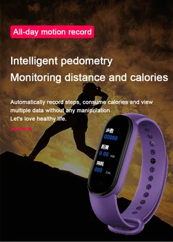 M5 Ceasuri Inteligente Bluetooth, Bratara Ceas Sport Tracker de Fitness Pedometru, Monitor de Ritm Cardiac Bratara SmartBand pentru Android IOS 16766