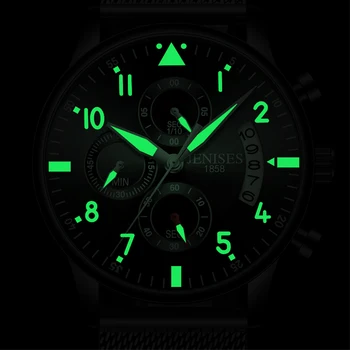 Mens Watch Top Brand de Lux Bărbați Ceas de mână Ceas de Moda Sport Cuarț Ceasuri militarii de sex Masculin rezistent la apă, Cronograf Ceas relojes 11687