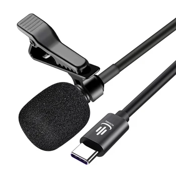 Microfono Portabil Mini de 3,5 mm Microfon lavaliera pentru Telefon Clip-on Condensator Microfon pentru Calculator PC Camere DSLR cu fir microfon 0