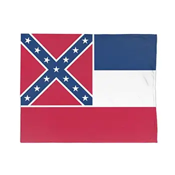 Mississippi Drapelul De Stat Acasă Din Fleece Pătură Pufoasă Flanel Cald Confortabil De Lux Pătură 12988