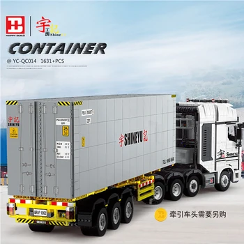 MOC Technic Masina de Serie Arocs Camion Auto Cargo Container de Transport de Model Kit de Blocuri Caramizi Compatibile Cu 42043 Jucarii 0