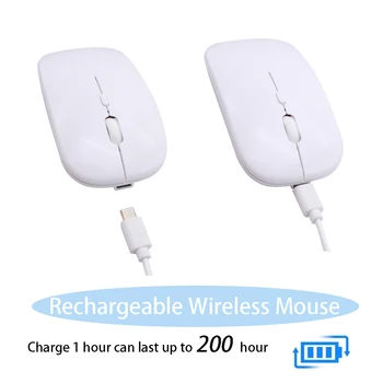 Mouse-ul fără fir Bluetooth Reîncărcabil Mouse de Calculator fără Fir De 2,4 GHz Adaptor USB Mouse USB Mouse-ul Home Office Pentru PC, Laptop 9768