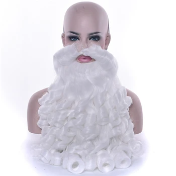 Moș Crăciun Peruca 80cm Barbă Lungă și Albă Rochie Fancy Costume Accesoriu pentru Petrecerea de Craciun 0