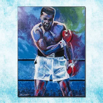 Muhammed Ali Box Matase Arta Poster Canvas Print 13x18 24x32 Inch-004 0