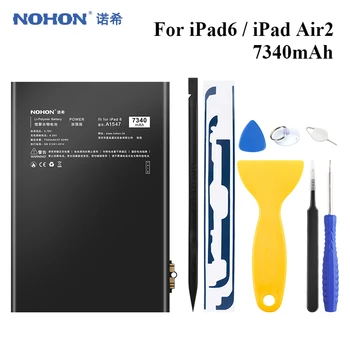 Nohon Baterie pentru Tableta iPad 6 Baterie iPad Air 2 Bateria de Înlocuire Litiu Polimer Batarya 7340mAh pentru Apple iPad Air2 iPad6 0