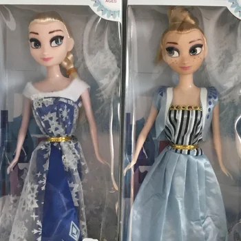 Noi Disney Frozen Princess Pretinde Papusa Anna Elsa Baby Doll Figura Jucarii pentru Copii Fete Joc Casa de Crăciun Cadouri de Ziua de nastere 0