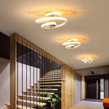 Noi Moderne Spirală LED Lumini Plafon Pentru Coridor, Culoar Scara Bedroom Villa Bucătărie de Iluminat de Interior Decorativ Simplu Lămpi 16305