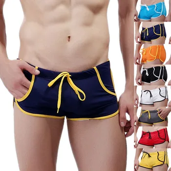 Nou stil de Vara WJ rețea va marca bărbați izvoare termale cu pantaloni Trunchiuri de Uzură Plajă Mare de Bărbați pantaloni Scurti Casual Men Scurt 0