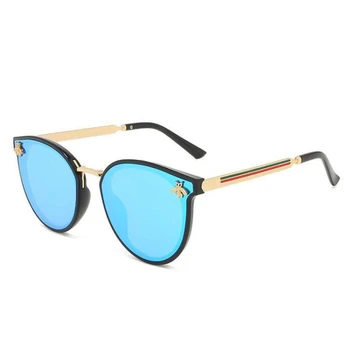 Noua Moda pentru Femei ochelari de Soare Ovala Cadru Metalic Mic de Albine pentru Bărbați ochelari de Soare UV400 Retro Clasic de Brand Sport Ochelari de Conducere 23595