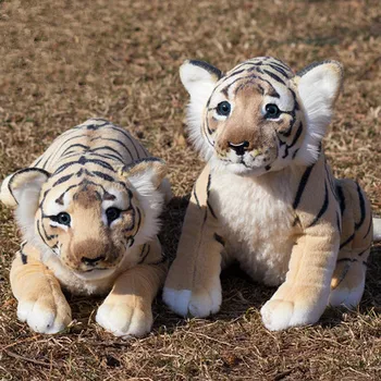 Noua Simulare Tigru, Leu, Leopard Umplute & Animale De Pluș Drăguț Papusa Copil Ziua De Nastere Cadou Jucarii Moale Perna De Crăciun 3594
