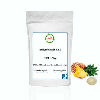 Organice Extractul de Ananas Bromelaina Enzimă Praf, 100.000 de activitate enzimatică,Albire Mai bună Absorbție a substanțelor Nutritive 6898