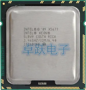 Original Intel Xeon X5677 Procesor Quad Core De 3.46 Ghz 130W 12M Cache 6.40 GT/s SLBV9 CPU desktop 11705