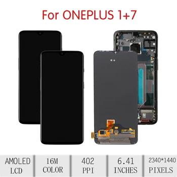 ORIGINAL Pentru OnePlus 7 LCD Touch Ecran Digitizor de Asamblare Pentru Oneplus 7 Display cu Rama de Înlocuire 1+7 GM1900 GM1901 7471