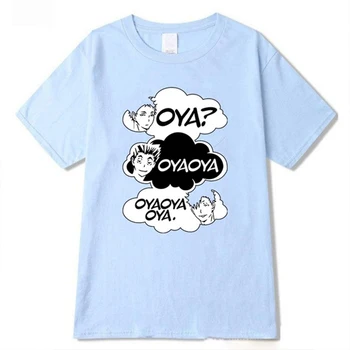 Oya Oya Oya Haikyuu T-Shirt Kuroo Anime Maneci Scurte Harajuku Moda Hip-Hop, T-shirt, Blaturi Unisex 0