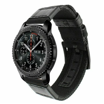 Panza curea Pentru Samsung Galaxy watch 3 45mm 41mm trupa de viteze s3 Frontieră Clasic 20mm 22mm pentru huawei GT2 WatchWoven Nailon Trupa 7404