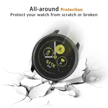 Pentru Cazul + curea Samsung Galaxy watch active 2 44mm 40mm inteligent ceas curea silicon + capac caz Galaxy watch active2 set complet 0
