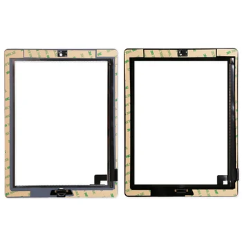 Pentru iPad 2 Touch Screen Sticla Digitizer Inlocuire + Butonul Home+adeziv+camera+ține A1395 A1396 A1397 de Asamblare 34578