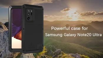 Pentru Samsung Galaxy Nota 20, Ultra Dragostea Mei Șoc Puternic Murdărie Dovada Rezistent La Apă De Metal Armor Cover Pentru Galaxy Note Ultra 20 0